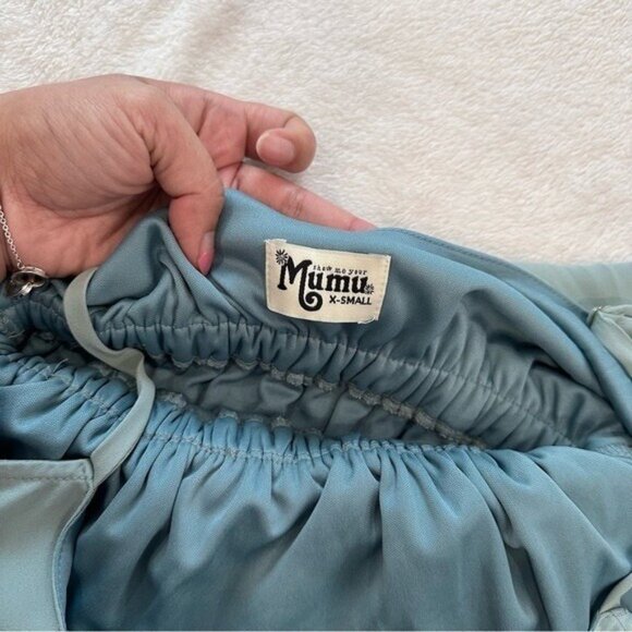 Show Me Your Mumu Caitlin Ruffle Flutter Maxi Formal Dress Size XS - Picture 12 of 12